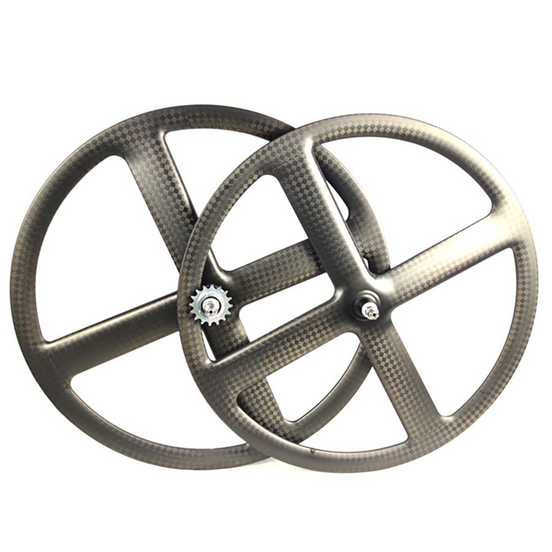 carbon 4 spoke wheels 700c