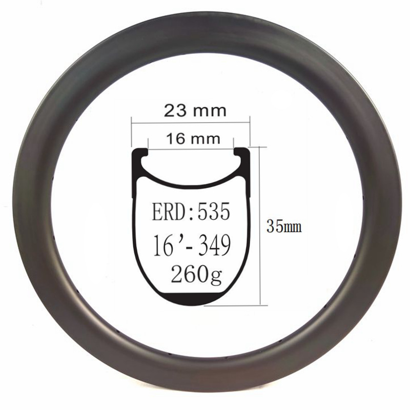 bicycle carbon rims 16 inch