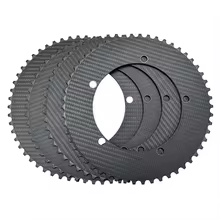 Carbon track chainring