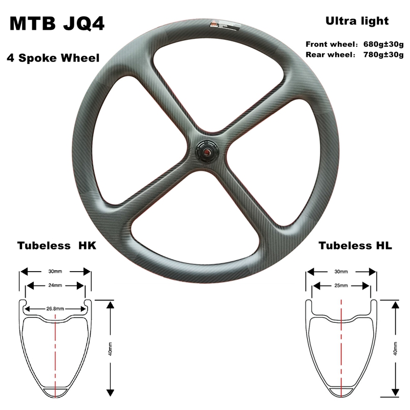 JQ4 MTB 4-spoke wheel