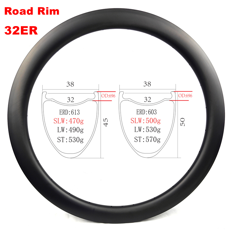 32er Width 38mm carbon rim