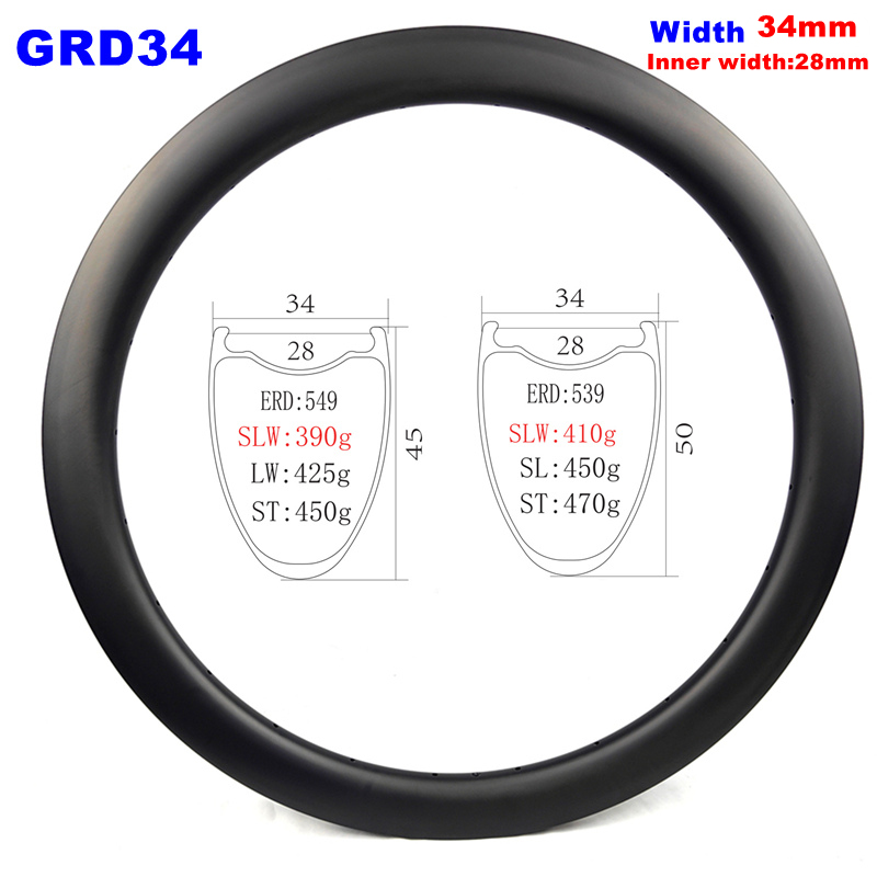 700C carbon rim 34mm wide